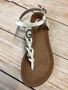 g by guess white sandals