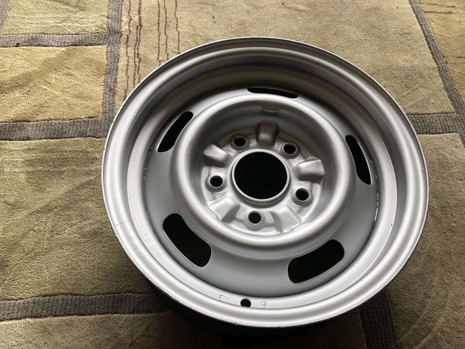 1967 Chevy 14x6 Rally GM Code A3 Steel Wheel 5x4.75 STRAIGHT | 14x6 ...