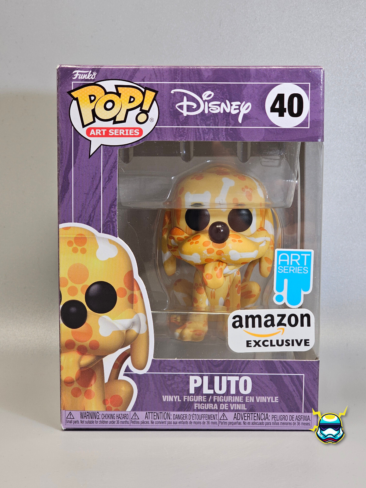 Funko Pop PLUTO #40 Disney Art Series Amazon Exclusive Protector Vinyl Figure