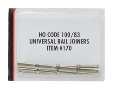 Atlas HO Scale ~ Code 100/Code 83 ~ Rail Joiners ~ Nickel Silver (48 Pieces) 170
