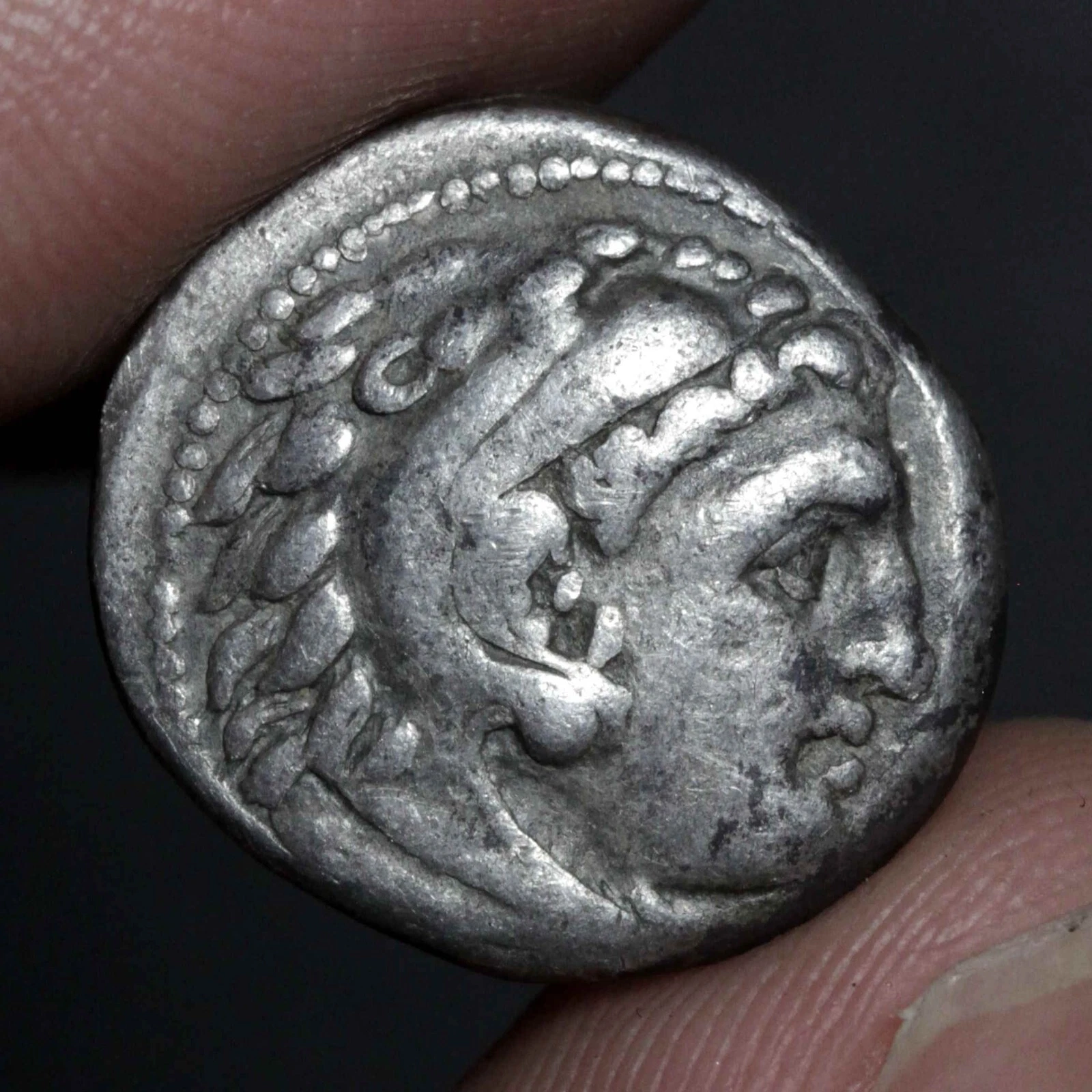 Alexander the Great Drachm Ancient Greek Silver Coin Zeus