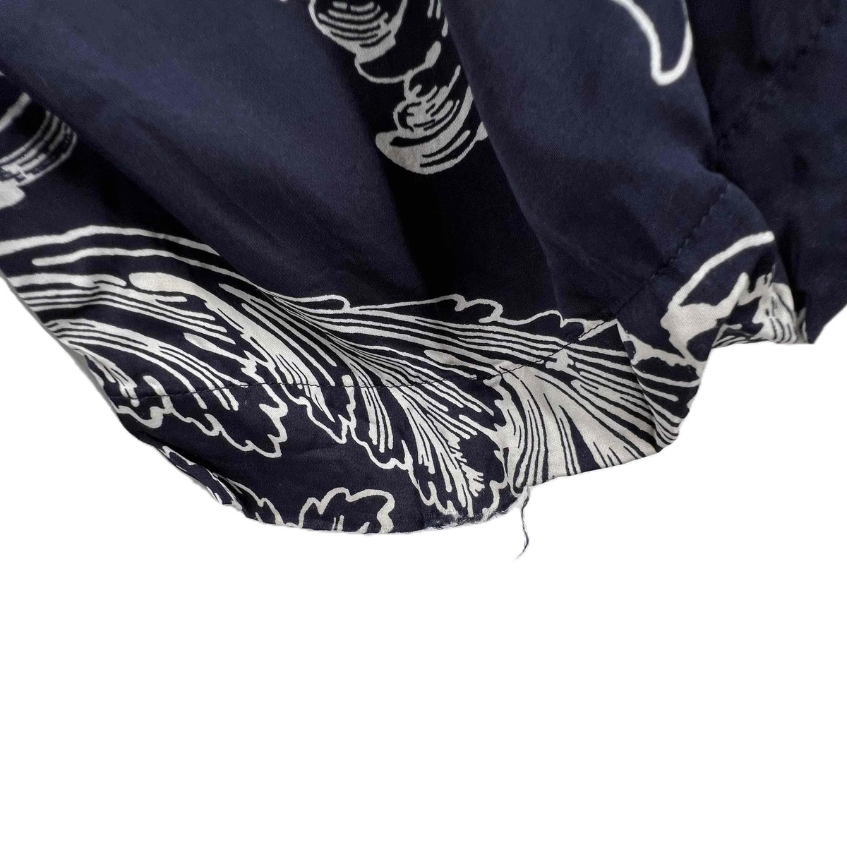 Stine Goya Dark Navy Blue Silky Wide Leg Floral Pattern Pants  display picture 1