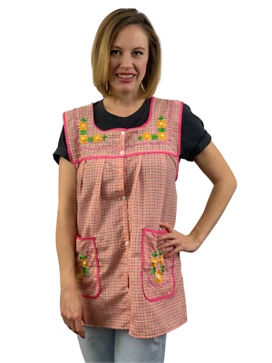 LEOS IMPORTS Dona Lucha Embroidered Mexican Apron for Women | Adult | Floral Embroidery