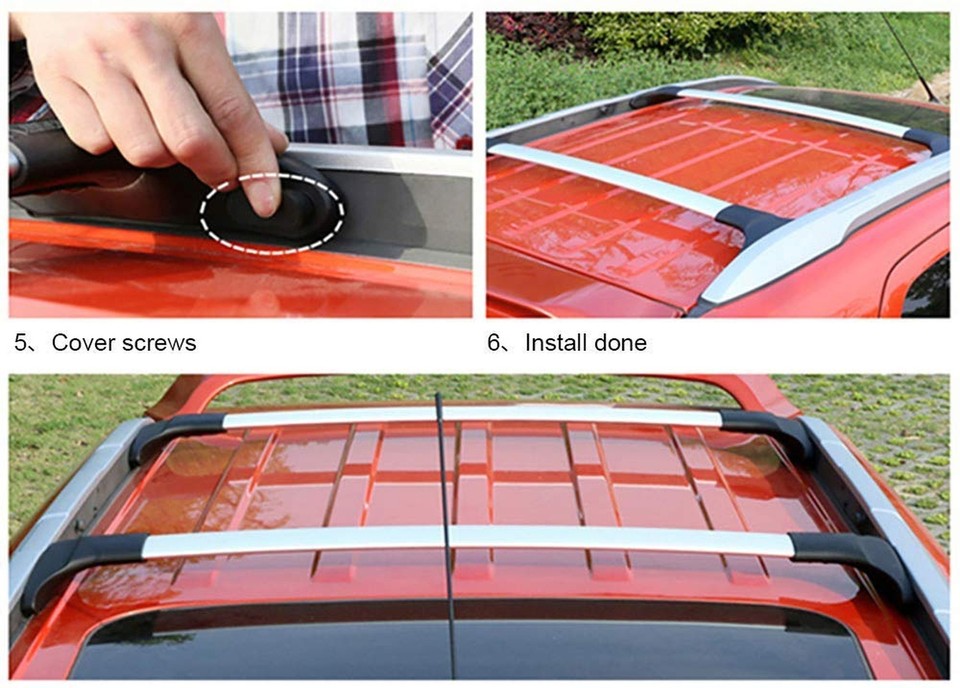 2Pcs Roof Rack for Ford Ecosport 20132022 Aluminum Cross Bars Cross