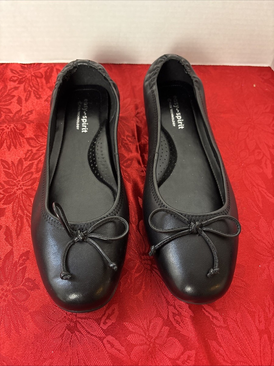 Easy Spirit Baily Ballet Slip On Womens Black Flats Casual Size