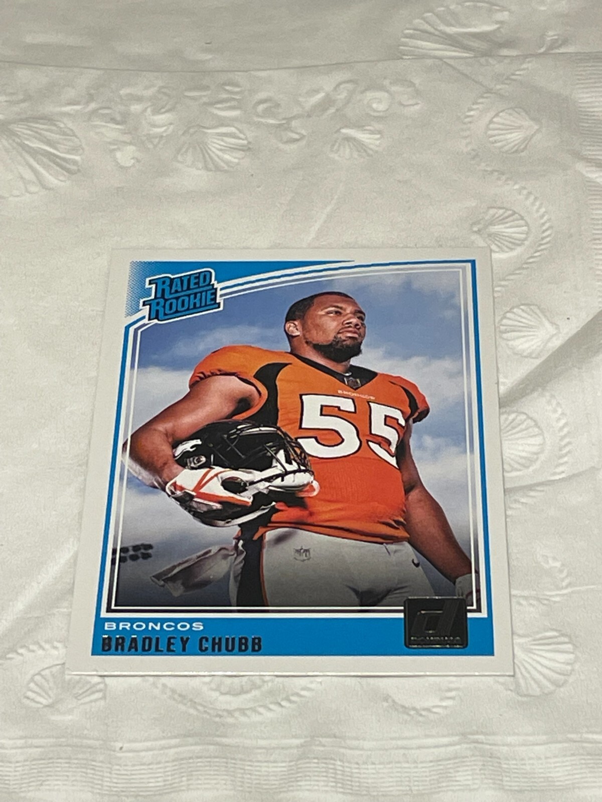 2018 Panini Donruss Football Bradley Chubb Rated Rookie RC #319 - Denver Broncos