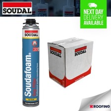 12x B3 Soudal Soudafoam Gun Grade Expanding Foam Gap Filler PU 750ML