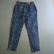 Vtg Levis 505 Jeans Red Tab 16 Measure 30 x 30.5 USA Blue Acid Wash Tapered 80s