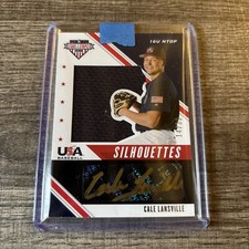 2020 Panini USA Stars & Stripes Cale Lansville Autographed Patch #/33 SF Giants