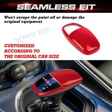Gear Shift Knob Cover Trim For Dodge Challenger Charger 2015 Glossy Racing Red Gear Shift Knob Cover Trim For Dodge Challenger Charger 2015 Glossy Racing Red