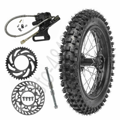 90/100-14  Rear Wheel Rim Tire Sprocket Disc Axle Dirt Bike CR85 YZ85 RM Apollo