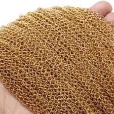 Stainless Steel Bracelet Chain Gold Welded Extension Necklace Chains Jewelry DIY