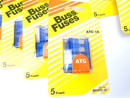 (75 Pcs.) BUSS FUSES - ATC-10, ATC-15, ATC-20 - BLADE FUSES - 32 Vdc 10A 15A 20A - Picture 7 of 13