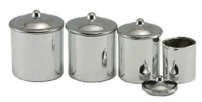 Dollhouse Miniature Covered 4 Piece Canister Set