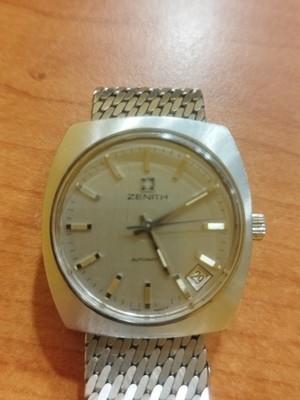 orologio vintage automatico acciaio ZENITH-SURF 1970-79 Automatico