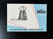 Braun Design Multimix Zwischengetriebe Bedienungsanleitung 1950er