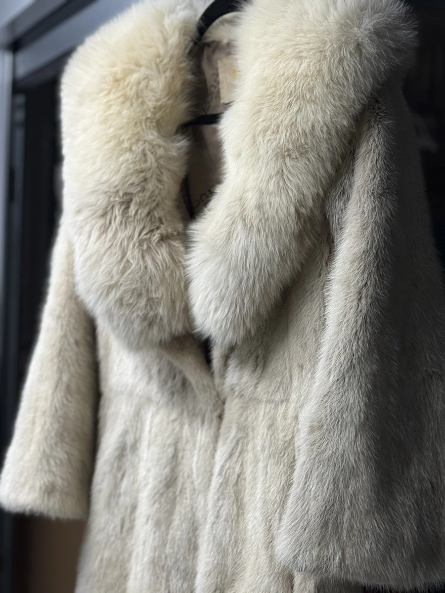 Fur Outer Shell White Coats, Jackets & Vests for Women for sale | eBay