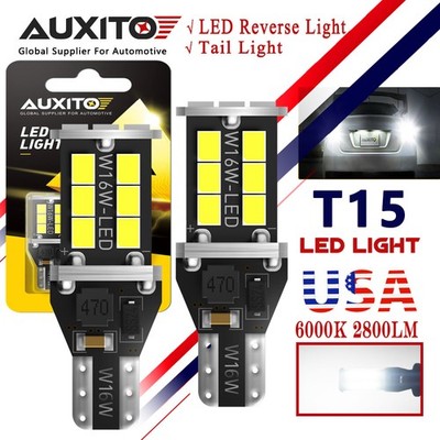 2PCS CANBUS 921 T15 Backup Light Bulb W16W 912 Error Free LED Reverse Light EAJ