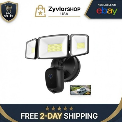 Onforu Hardwired Floodlight Camera Outdoor | 2K HD, Motion Sensor, Alexa