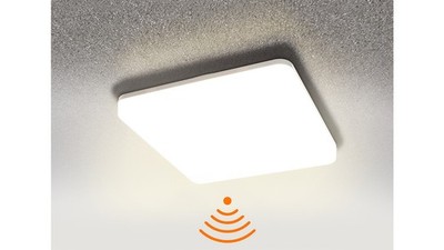 HEITRONIC 24-W-Sensor-LED-Wand-/Deckenleuchte Pronto mit HF-Bewegungsmelder, eck