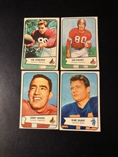 1954 Bowman Football Lot 4 Dif. ALL HIGH GRADE Nm To Nm-Mt Cardinals & Bear