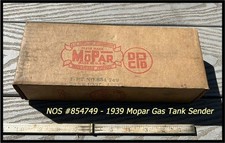 Nos 1939 Mopar Gas Tank Sending Unit Plymouth Convertible Dodge Chrysler Fuel
