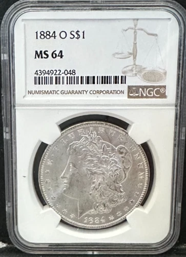 1884-O Morgan Dollar NGC Certified MS64