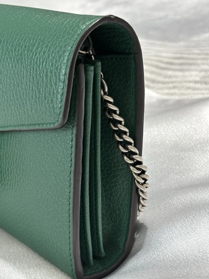 Gucci Dionysus Chain Wallet Green Leather - Image 3 of 4