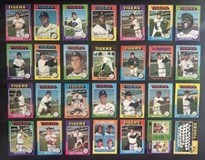 1975 Topps DETROIT TIGERS Team Set AL KALINE #3000 Lolich FREEHAN LeFlore HORTON