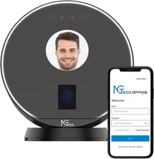 Time Clock Cloud-Based Face Fingerprint Wi-Fi App 10 Cards No Monthly Fee 2893