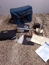 Vintage Vivitar 181 Electronic Flash w/ Cord Wide Angle Adapter,  Case UNTESTED