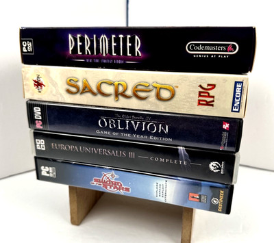 PC Video Game Lot - Perimeter, Sacred, Oblivion, Europa Universalis III, Sword +