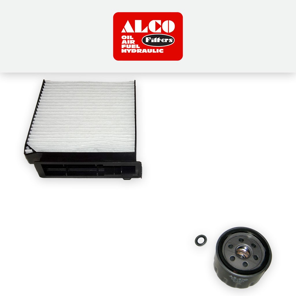 SERVICE KIT for DACIA DUSTER 1.6 ALCO OIL CABIN FILTERS (2010-2018)
