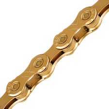 KMC X10SL 10-Speed Bicycle Chain Gold  Compatible with Shimano SRAM