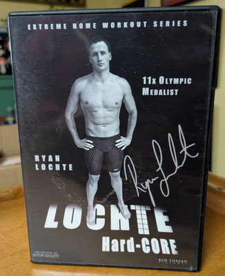 RYAN LOCHTE HARD CORE WORKOUT DVD HARDCORE AB ABDOMINAL EXERCISES + SCHEDULE