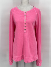 Lilly Pulitzer Henley Sweatshirt Womens Large...