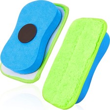 2 Pieces Microfiber Dustl Chalk Eraser Magnetic Chalkboard