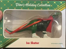 Sinclair Oil Gas Christmas Ornament Holiday Dino Ice Skater 7th In Series 2023