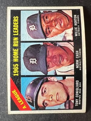 1966 Topps AL Home Run Leaders #218 Conigliaro Cash Horton