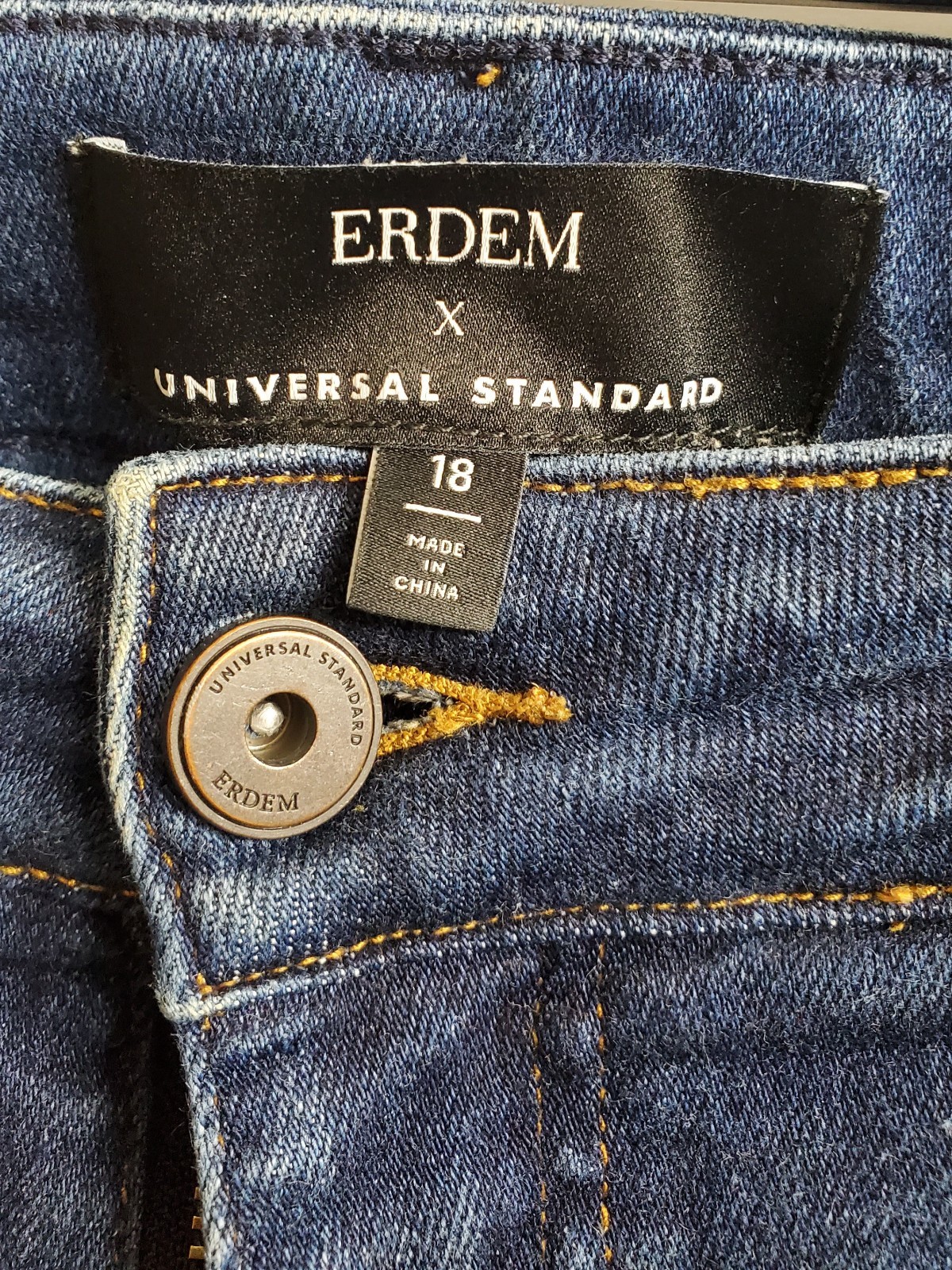 Universal Standards Patchwork Jeans- Size 18 - image 3