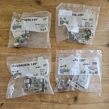 8x IKEA UTRUSTA 125° Cabinet Door Hinges 602...