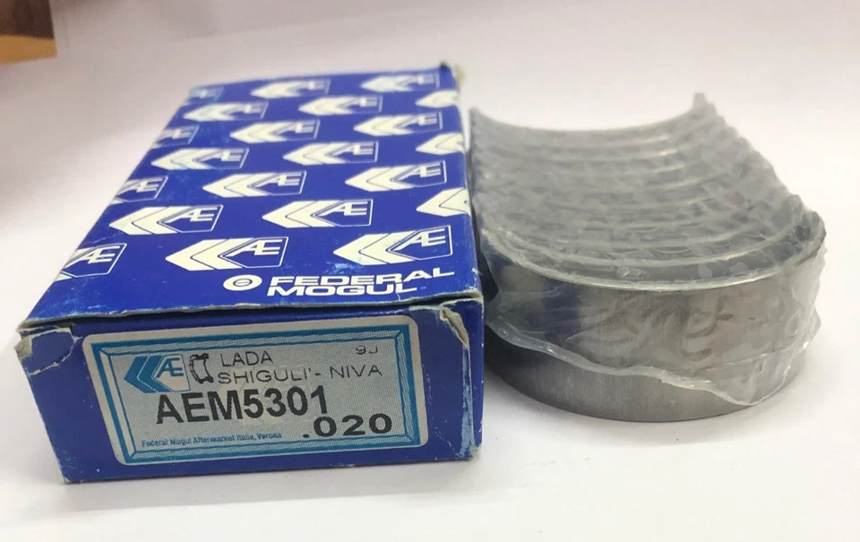 2 X JUEGO DE RODAMIENTOS PRINCIPALES ORIGINALES AE AEM5301 de gran tamaño .020 PARA LADA shiguli Niva Foto 2 de 4