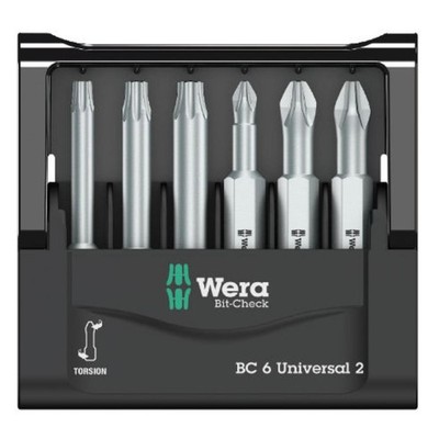 Wera Mini-Check 50 mm, Phillips, Pozidriv, TORX, SB Bit Satz Set PH PZ 1 2 3 TX