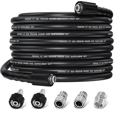 #ad 1 4quot; Pressure Washer Hose 50FTFlexible 3600PSI Power Washer Hose（M22 14mmamp;15... $65.13