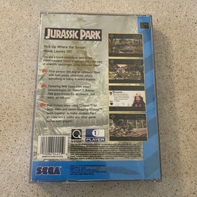 Jurassic Park Sega CD Complete In Box With Manual Tested Working Clean Reg Card