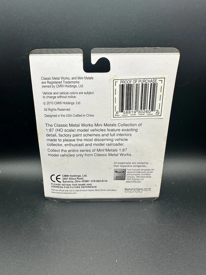 Mini Metals HO 1:87 ‘36 Ford ForDor Sedan Light Fast Maroon - Image 2 of 2