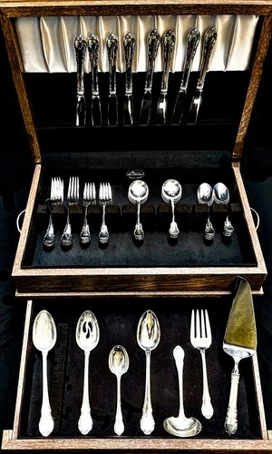 Modern Victorian by Lunt Sterling Silver Flatware for Service of 8 - 47 pieces