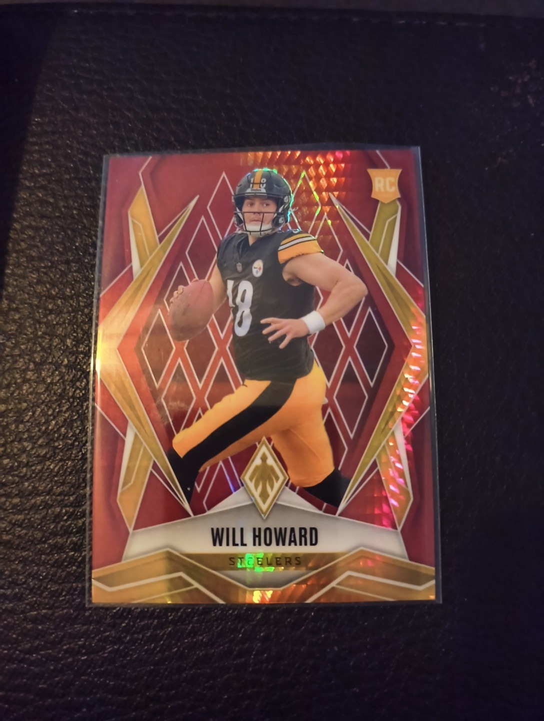 2025 Panini Phoenix - Rookies Will Howard #165 Red Hyper /399 (RC)