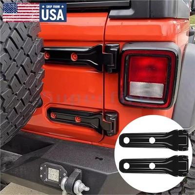For 2018+ Jeep Wrangler JL Pair Tailgate Hinge Spare Tire Bracket Trim Covers