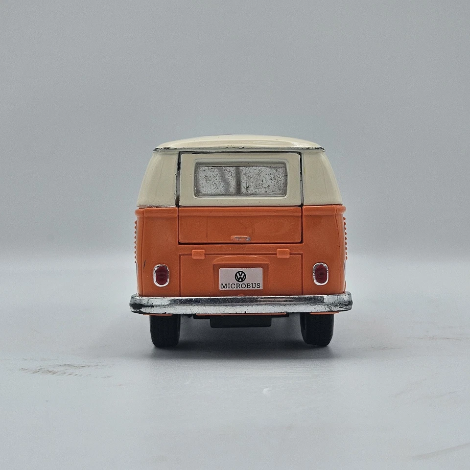 Autobús VW T1 (Tipo 2) "Paz y Amor" Escala 1/32 Diecast y Modelo de Plástico - Naranja Foto 4 de 4